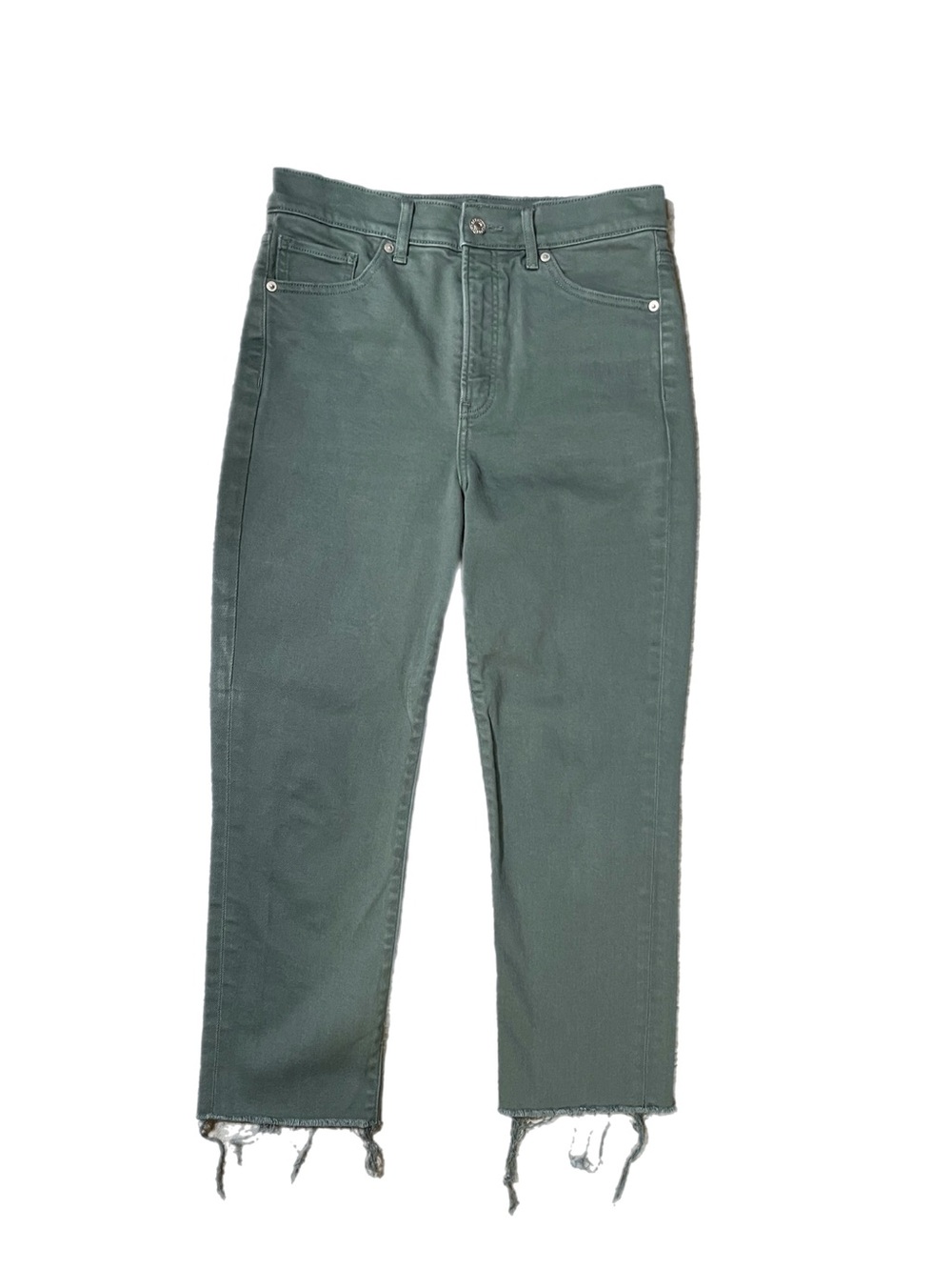 EXPRESS Straight Military Green Jeans